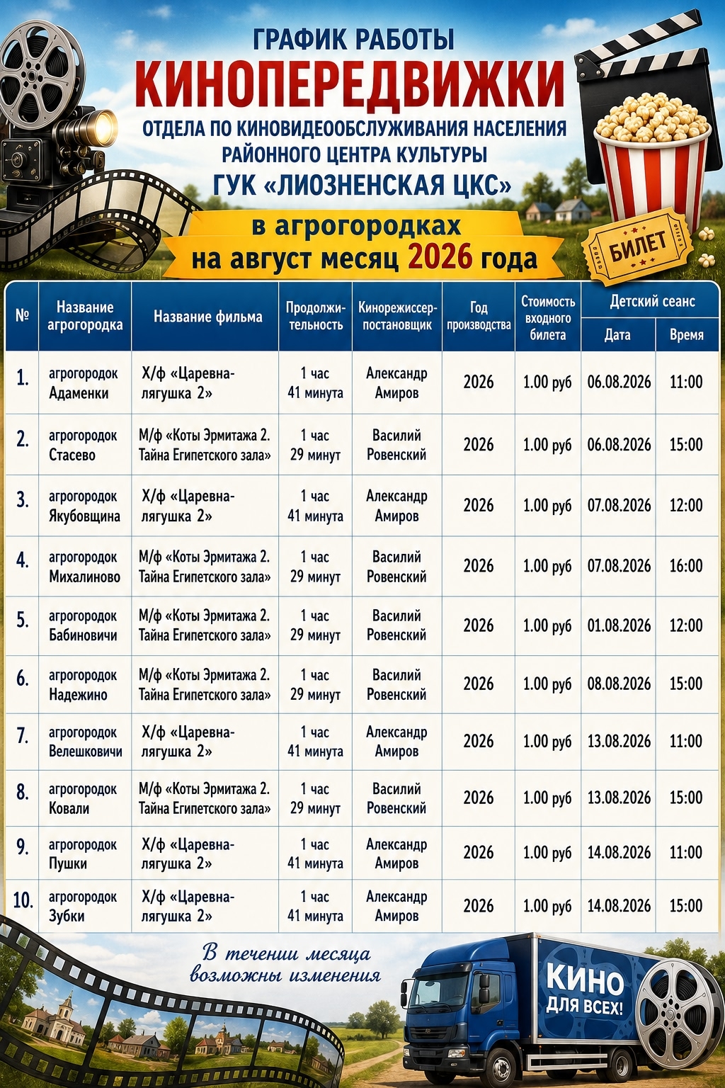 Кинопередвижки!