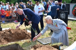 В Лиозненском районе перезахоронили останки советских воинов