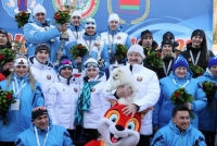 Команда Витебского облисполкома заняла первое место в биатлонной эстафетной гонке среди команд высших органов власти на "Минской лыжне"
