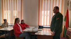 Лиозненские школьники встретились с начальником обособленной группы Лиозненского района