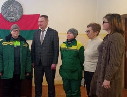 Председатель Лиозненского райисполкома С.Р. Земчёнок встретился с трудовым коллективом ГП «Лиозненская хлебная база»