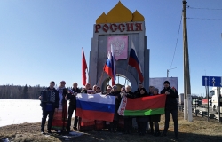 На таможенном переходе Заольша состоялась встреча делегаций Лиозненского и Руднянкого районов