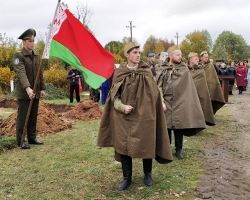 В Лиозно состоялось перезахоронение останков 190 солдат Красной армии, погибших в годы Великой Отечественной войны