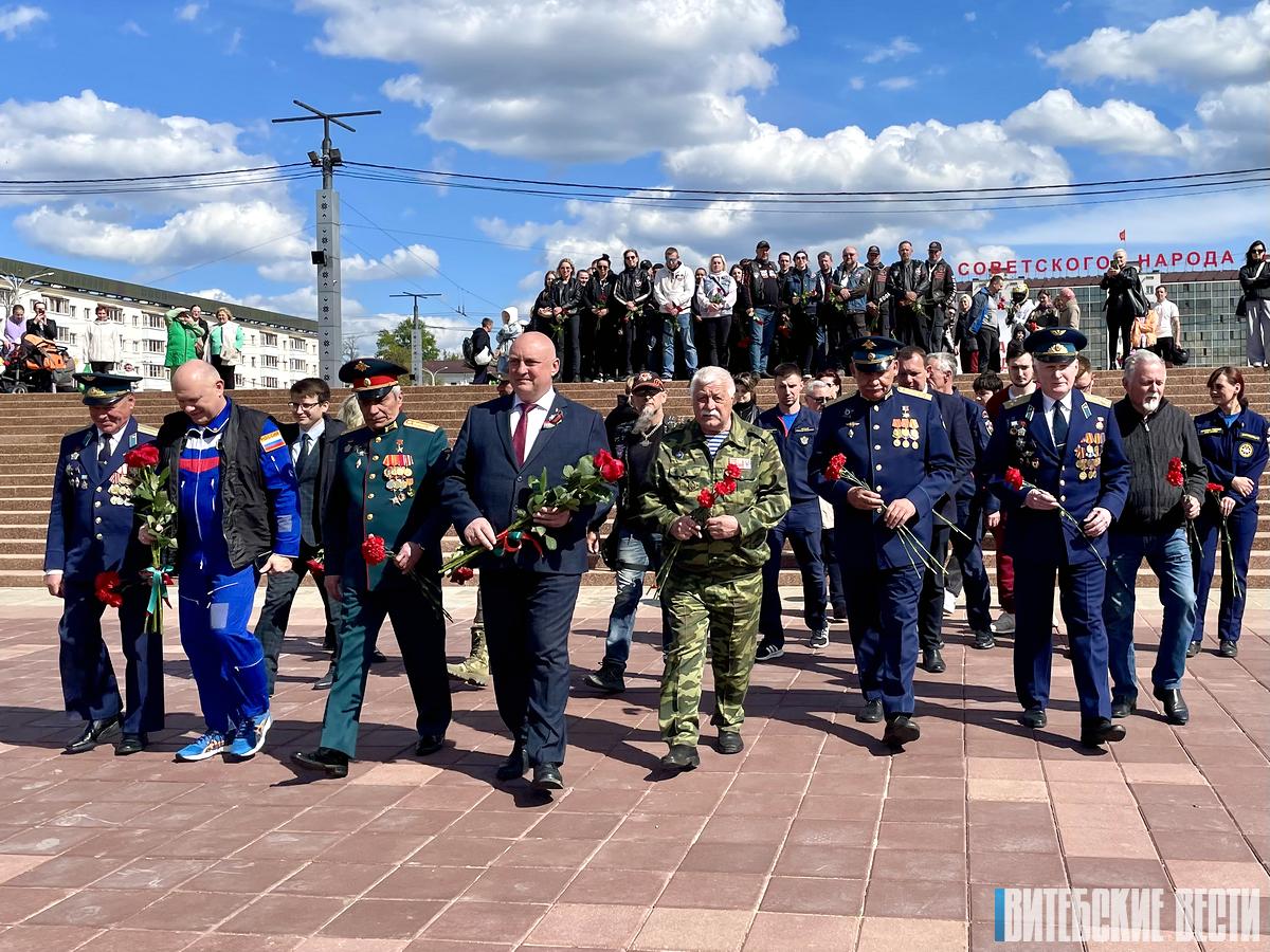 Витебск встретил патриотический автопробег «Города-герои – города героев»
