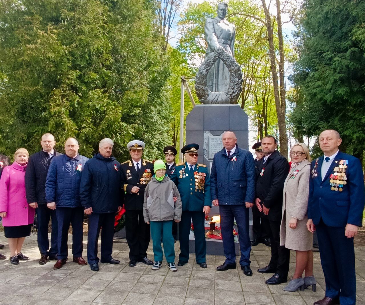 В Лиозно прошли мероприятия, посвященные 80-летию Великой Победы (фотофакт)